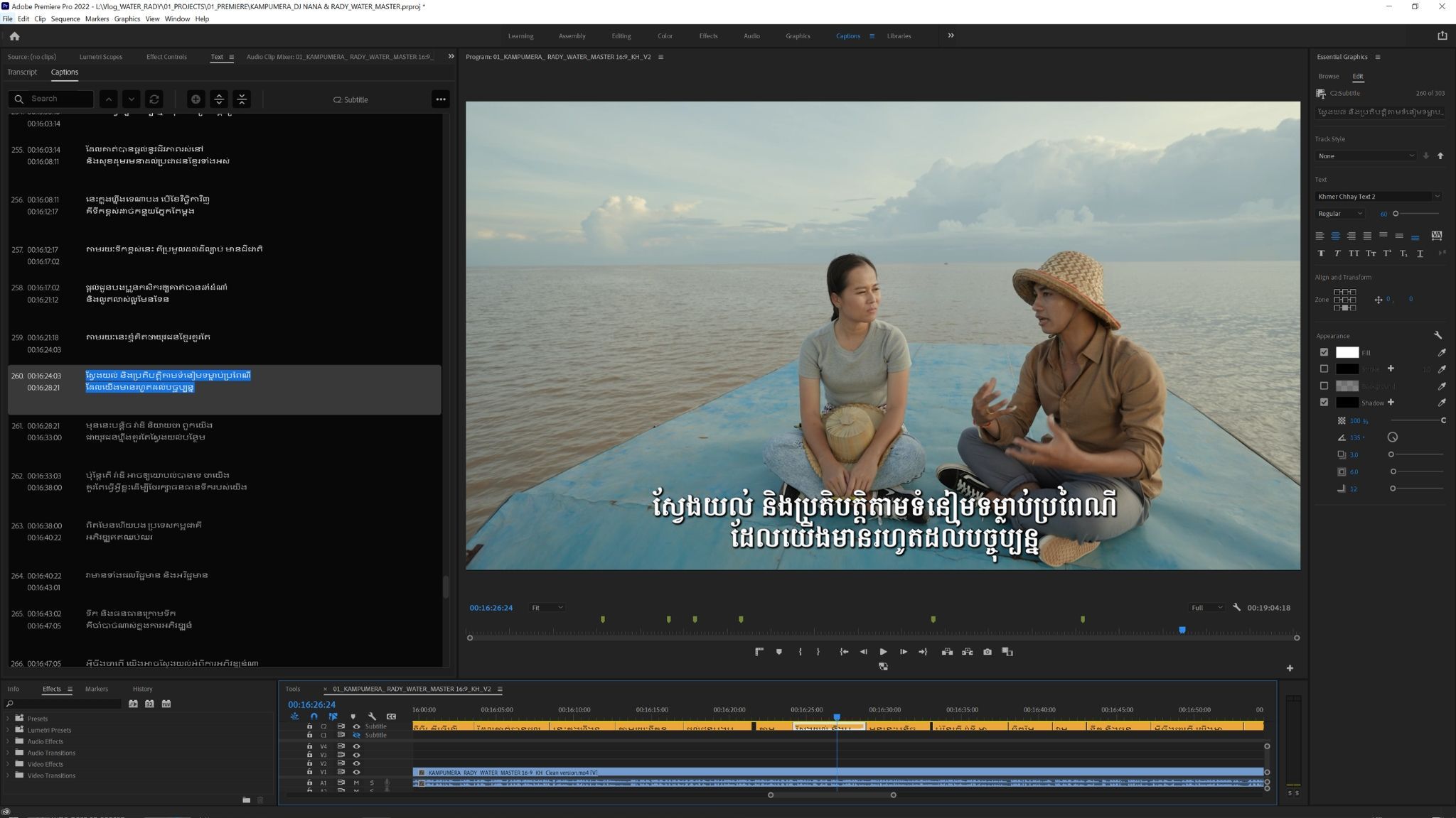 Subtitling, Spotting and Translation Film Production Company Cambodia Kongchak Pictures Subtitling, Spotting and Translation Film Production Services